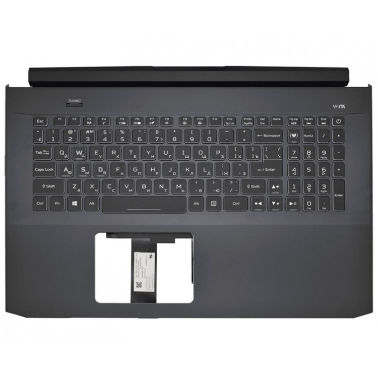 Корпус ноутбука / верхняя крышка с клавиатурой для ноутбука Acer Predator Helios 300 PH317-53 (6B.Q5PN4.019) Оригинал от Acer
