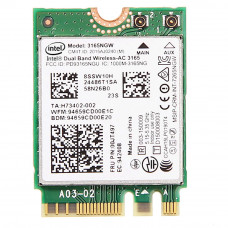 Б/В Wi-Fi модуль двухдиапазонный Intel Dual Band Wireless-AC 3165 (Model: 3165NGW) Б/В Wi-Fi модуль двухдиапазонный Intel Dual Band Wireless-AC 3165 (Model: 3165NGW)