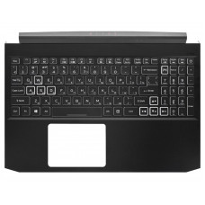 Корпус ноутбука / верхня кришка з клавіатурою від ноутбука Acer Nitro 5 AN515-55 с RGB и VGA GTX1660Ti/RTX3060/RTX2060 (6B.QB2N2.009) Оригінал від Acer