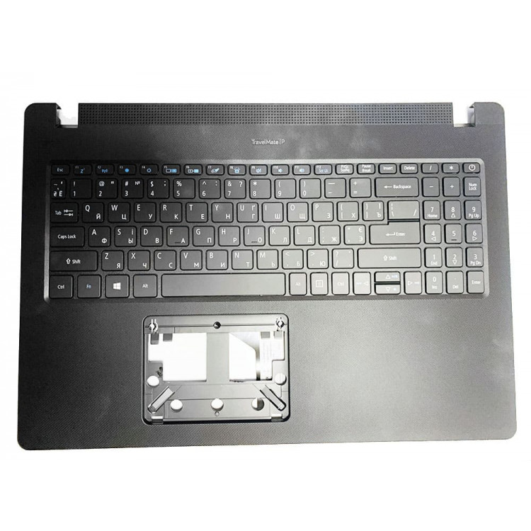 Корпус ноутбука / верхня кришка з клавіатурою від ноутбука Acer TravelMate TMP50-41, TMP50-52, TMP215-41, TMP215-52 (6B.VLUN7.032) Оригінал від Acer