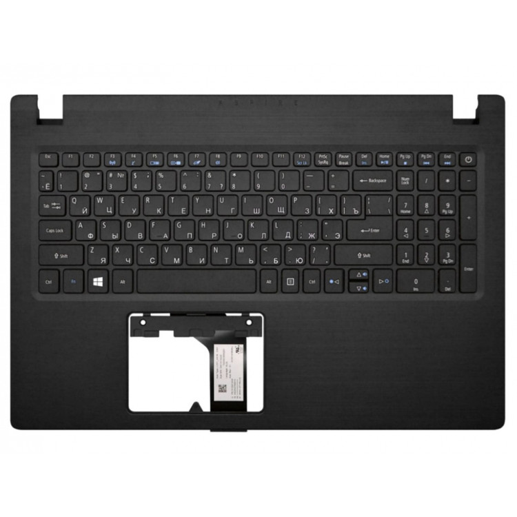 Корпус ноутбука / верхняя крышка с клавиатурой для ноутбука Acer Aspire A315-21, A315-31, A315-51, A315-52 (6B.GNPN7.031) Оригинал от Acer