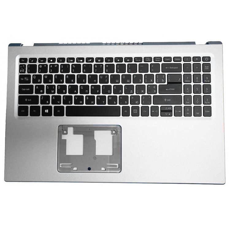 Корпус ноутбука / верхня кришка з клавіатурою від ноутбука Acer Aspire A515-56 (6B.A1DN2.009) Silver Оригінал від Acer