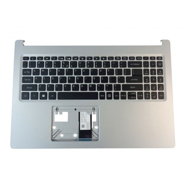 Корпус ноутбука / верхня кришка з клавіатурою від ноутбука Acer Aspire A515-54, S50-51 (6B.HDGN7.064) Silver Оригінал від Acer
