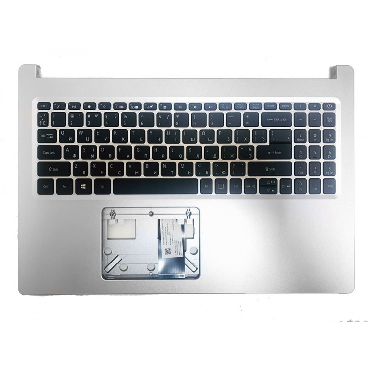 Корпус ноутбука / верхняя крышка с клавиатурой для ноутбука Acer Aspire A515-44, A515-45, A515-46 (6B.HWCN7.032) Silver Оригинал от Acer