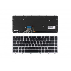 Клавіатура HP для ноутбука EliteBook Folio 1040 G1 (Черна) з підсвіткою
