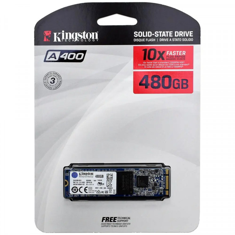 Накопичувач SSD Kingston A400 M.2 sata 480 GB (SA400M8/480G)
