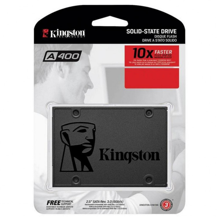 Накопитель SSD 2.5 Sata III Kingston SSDNow A400 240 GB (SA400S37/240G)