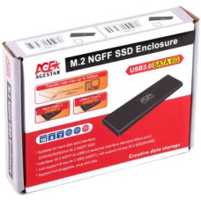Зовнішня кишеня для диска AgeStar (3UBNF1) Gray для SSD M.2 NGFF (SATA3.0)