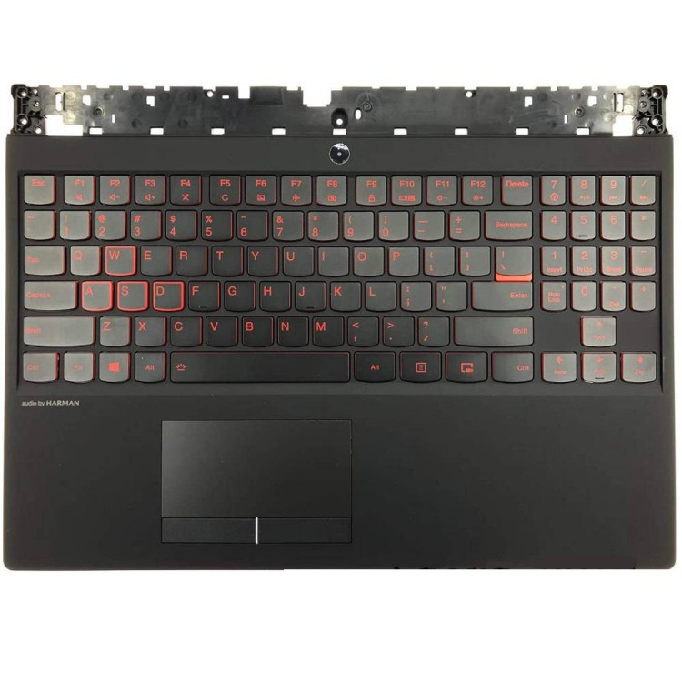 Корпус ноутбука / верхня кришка з клавіатурою від ноутбука Lenovo Legion Y530-15ICH 81FV, Y540-15IRH 81SX (5CB0R40196) H-copy ENG/RUS