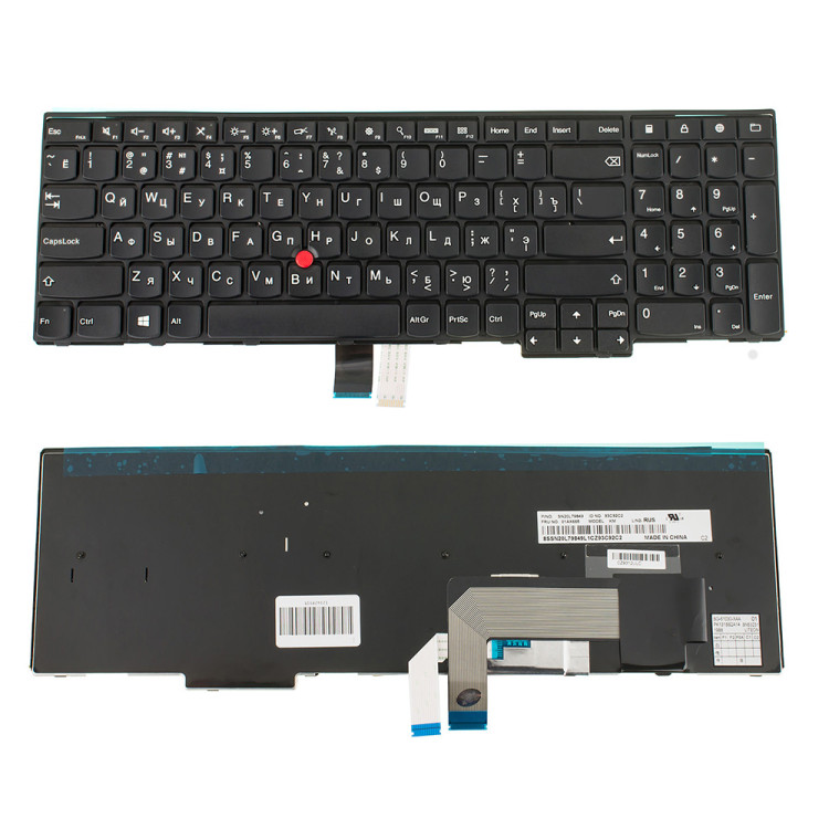 Клавіатура Lenovo для ноутбука ThinkPad: E531, T540, E540, W540, T540P, L540, T550, T560, W550S, P50S (Черна) Оригінал