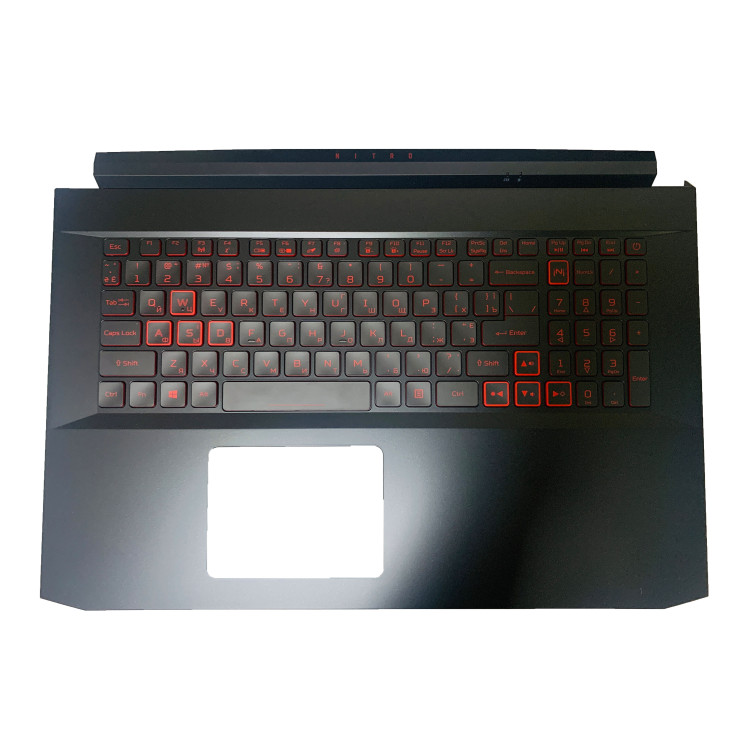 Корпус ноутбука / верхняя крышка с клавиатурой для ноутбука Acer Nitro 5 AN517-52 с GPU GeForce GTX 1650, RTX 3050, RTX 3050Ti (6B.QAXN2.009) Black Оригинал от Acer