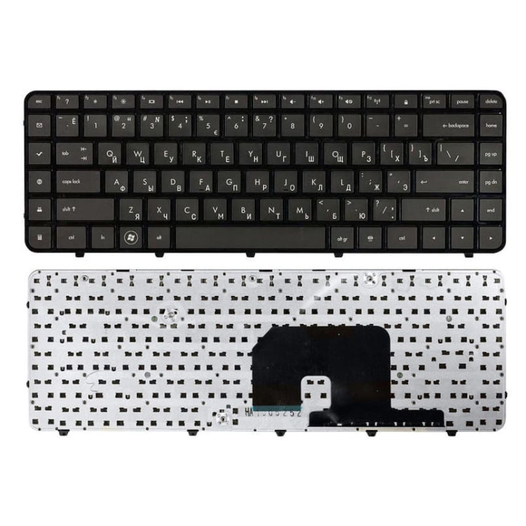 Клавиатура HP для ноутбука Pavilion: dv6-3000, dv6-4000 без подсветки (Black) черная рамка