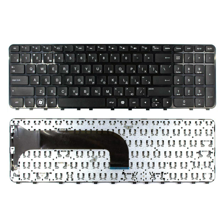 Клавиатура HP для ноутбука Envy m6-1000 m6t-1000 без подсветки (Black) черная рамка