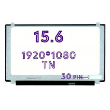 Матрица (екран) для ноутбука 15.6" TN (1920x1080, матова, 30pin, LED, Slim, кріплення зверху/знизу) [NT156FHM-N41 Яскравість 220 cd/m2, Кут огляду 45/45/20/40, Контраст 500:1]
