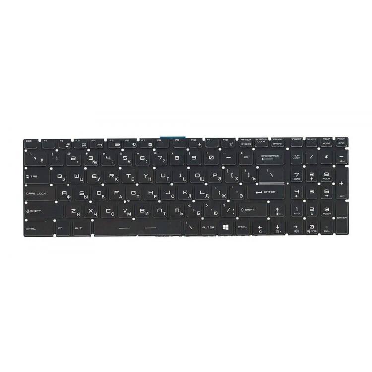 Клавіатура MSI для моделей ноутбуку: GP62, GT72 GP72 GS60 GS62 GS63 GS70 PE60 PE70 GE72 GE62 GL62 GL72 з RGB підсвічуванням
