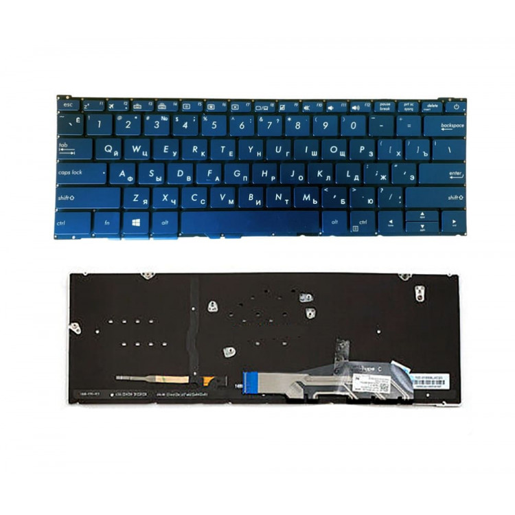 Клавиатура Asus для ноутбука Zenbook 3 UX390, UX390UA, UX390CA с подсветкой