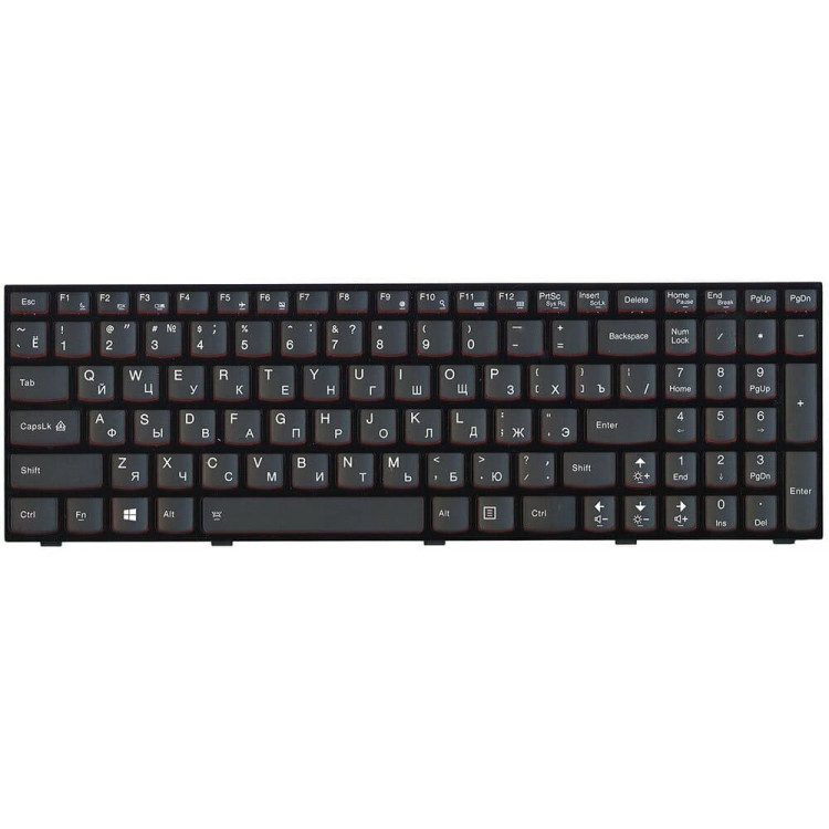 Клавиатура Lenovo для моделей ноутбука: Y500, Y510p, Y590 с подсветкой Оригинал