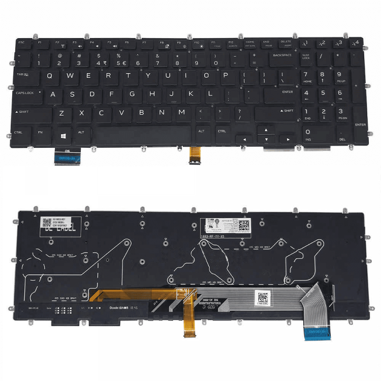 Клавиатура Dell для ноутбука Alienware M15 R1 M17 R1 (RUS) с RGB подсветкой