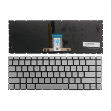 Клавіатура HP для ноутбука Pavilion 14-CE, 14-CC, 14-CB, 14-CK, 14-CM, 14-DA з підсвічуванням (Silver) rus гравірування Клавіатура HP для ноутбука Pavilion 14-CE, 14-CC, 14-CB, 14-CK, 14-CM, 14-DA з підсвічуванням (Silver) rus гравірування