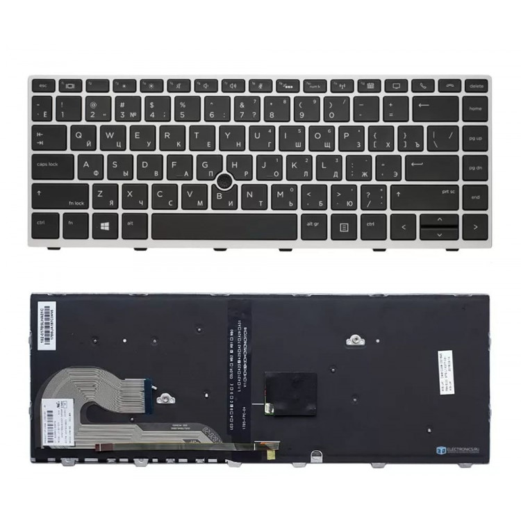 Клавиатура HP для ноутбука EliteBook 740 G5, 840 G5 с подсветкой Оригинал