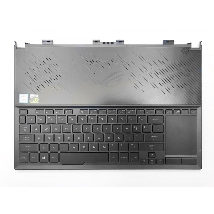 Клавиатура Asus для ноутбука ROG Zephyrus S GX531 GX531G GX531GS GX531GM GX531GW с верхней частью корпуса (RU)