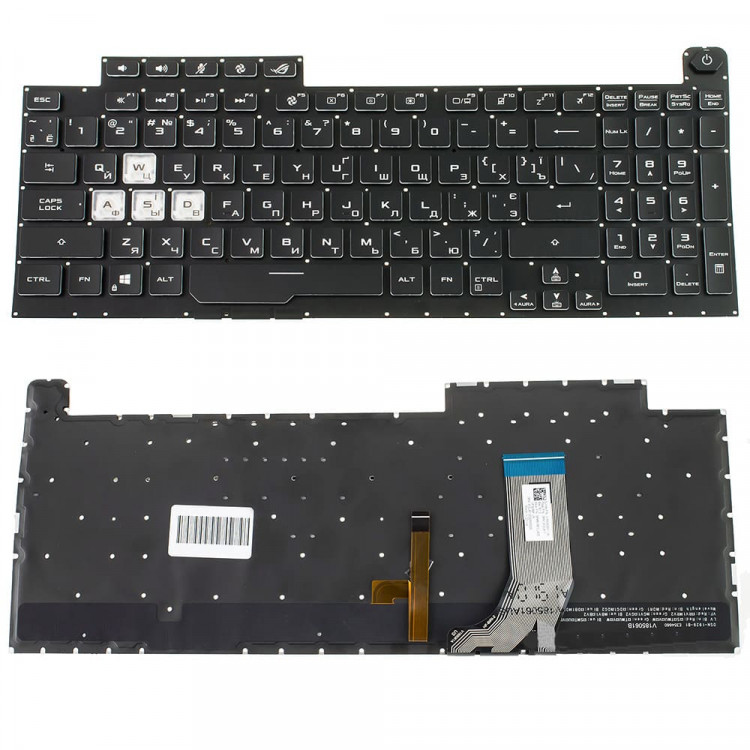 Клавіатура Asus для ноутбука ROG Strix G731 G731GT G731GV G731GW (RGB) 0KNR0-661LUA00