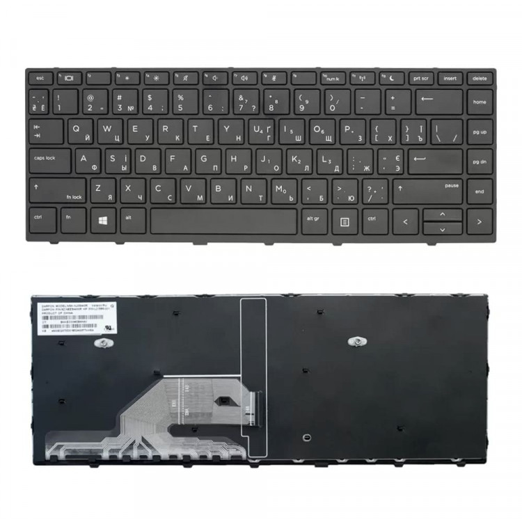 Клавиатура HP для ноутбука ProBook 430 G5, 440 G5, 445 G5 (Черная) без подсветки