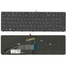 Клавіатура HP для ноутбука ProBook 450 G3, 455 G3, 470 G3, 650 G2, 655 G2 (Чорна) RUS/UKR з підсвічуванням