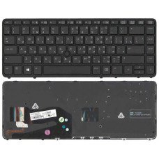 Клавіатура HP для ноутбука ProBook 740 G1, 740 G2, 745 G1, 745 G2, 750 G1, 750 G2, 755 G1, 755 G2, 840 G1, 840 G2, 850 G1, 850 G2, ZBook 14 G2 (730794-251) Оригінал від HP з підсвічуванням чорна