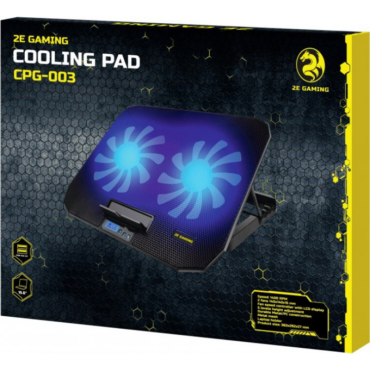 Підставка для охолодження ноутбука 2E Gaming 2E-CPG-003 Black